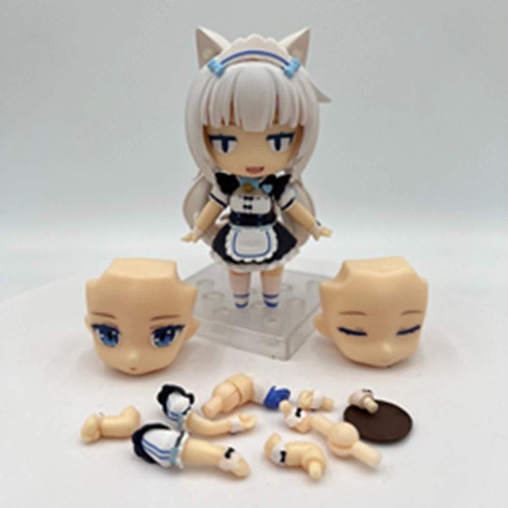 Anime NEKOPARA Figure OB11 #1238 Chocolates Vanilla Action Figure Cat Style Model PVC Static Toys Gift Doll Cat Maid 10cm