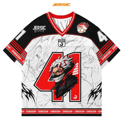 41 Jersey Dandadan Okarun  Anime Series Jersey Korean Style Kpop Baseball Hockey Oversize T-shirt Anime Daily Unisex Tops Tee