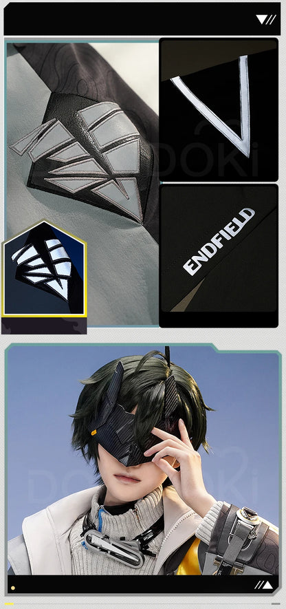 Endministrator A B Cosplay Costume Game Arknights DokiDoki-SR Men Endministrator Cosplay Mask Halloween