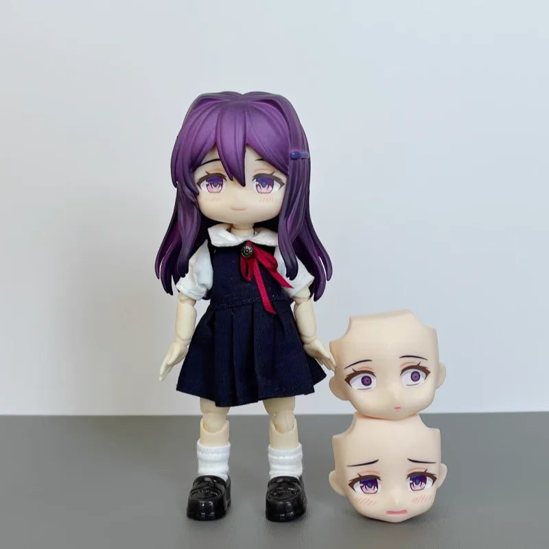 Doki Doki Literature Club! Yuri Anime Figure #2283 Kwaii Q Ver. PVC Action Figure Model Joint Doll Toys Gifts