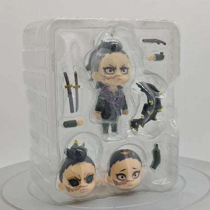 Cute Anime Demon Slayer Kimetsu No Yaiba Figurine Hashibira Inosuke Action Figures Clay Man PVC Model Statue Collection Toy Gift