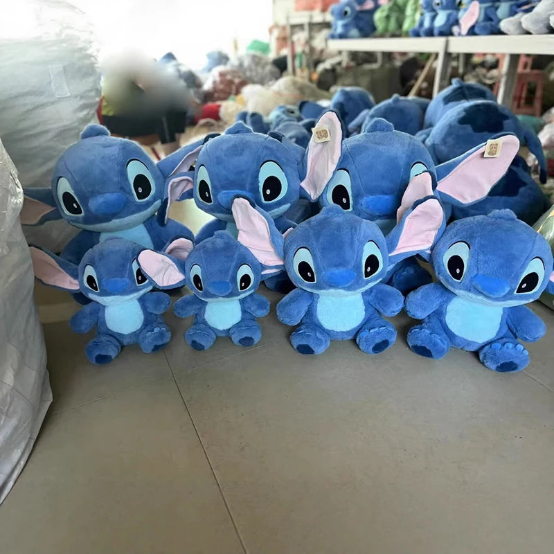 Disney Lilo&Stitch Plush Toys Kawaii Pink/Blue Soft Pillow Stuffed 30-80cm Christmas Gift for Children Anime Plushie Doll Stitch