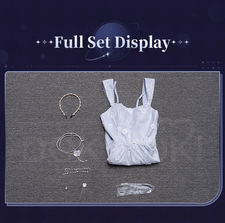 Midnight Bloom Hunter MC Cosplay Game Love and Deepspace DokiDoki-R Women Blue Dress Qinche Sylus Cosplay