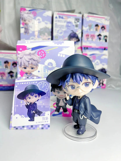 Link Click Season 2 Back In Time Series Cartoon Lu Guang Chen Xiaoshi Li Tianchen Li Tianxi Qiao Ling Figure Model Toy Kids Gift