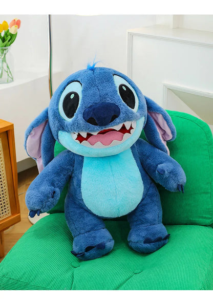 Disney Lilo & Stitch Plush Toys Kawaii Anime Plushie Dolls Open Mouth Stitch Soft Pillows Stuffed 30-60cm Gifts for Childrens