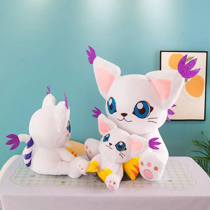 New Digimon Adventure Plush Toys Tailmon Action Figure Cartoon Stuffed Sitting Position Doll Soft Pillow Room Decor Toys Gifts