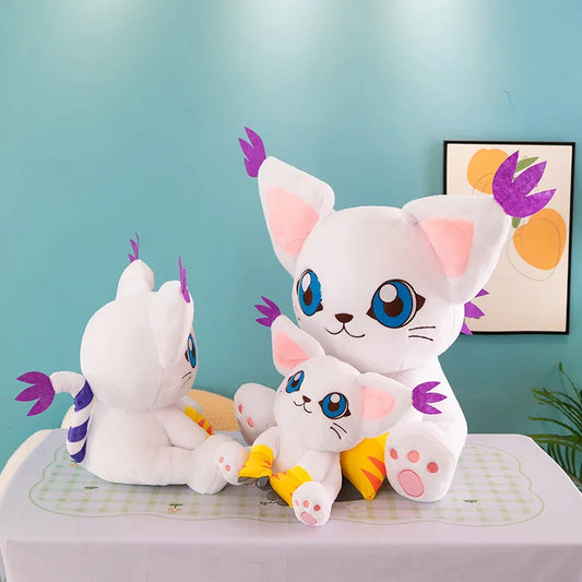 New Digimon Adventure Plush Toys Tailmon Action Figure Cartoon Stuffed Sitting Position Doll Soft Pillow Room Decor Toys Gifts