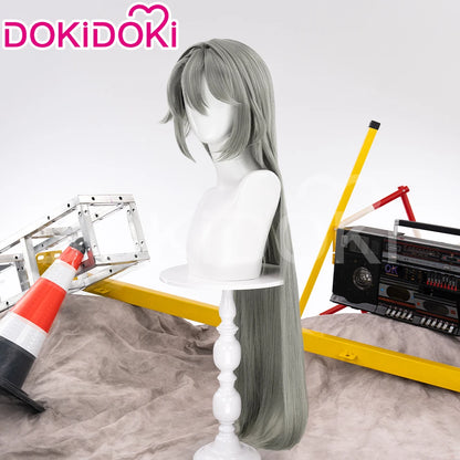 IN STOCK Vita Wig Game Honkai Impact 3rd Cosplay Wig DokiDoki Women 100cm Long Grey Hair Vita Cosplay Wig Free Wig Cap Christmas
