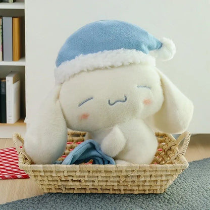 50CM Sanrio Sleeping Cartoon Anime Cinnamoroll Plushies Stuffed Animal Home Decoration Peluche Sleeping Pillow Holiday Gifts