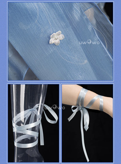 PRE SALE UWOWO Ayaka Cosplay Game Genshin Impact Fanart Ayaka Frost Waltz Cosplay Costume Halloween Costume