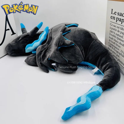50cm Big Size Pokemon Black Charizard Sleeping Anime Plush Stuffed Doll Room Decoration Plushies Pillow Ornaments Children Gift