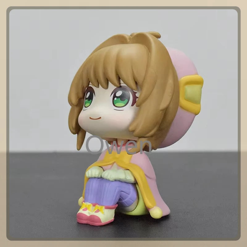 10cm Anime Cute Cerberus Mini Figurine Cardcaptor Sakura Action Figures  PVC Collection Model Toys Birthday Doll Magical Girls
