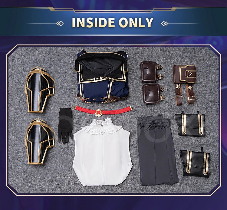 Caitlyn Cosplay Costume Anime Cosplay【S-3XL】DokiDoki-SR Women Halloween Uniform Caitlyn Cosplay Armor Hat Metal Plus Size