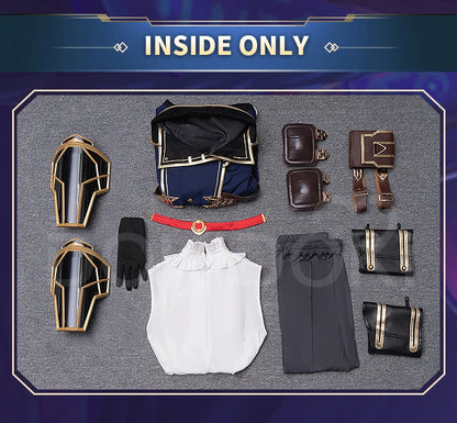 Caitlyn Cosplay Costume Anime Cosplay【S-3XL】DokiDoki-SR Women Halloween Uniform Caitlyn Cosplay Armor Hat Metal Plus Size