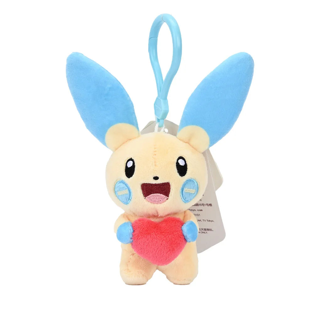 Pokemon Pikachu Mew Squirtle Charmander Kawaii Plush Toy Pendant School Bag Backpack Pendant Key Ring Small Doll Birthday Gift