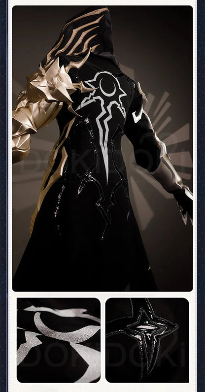 Flame Reaver Cosplay Costume Game Honkai: Star Rail【S-2XL】DokiDoki-R HSR Men Black Ember Raider Cosplay Halloween