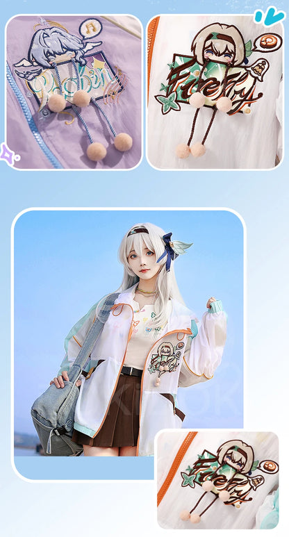 Aventurine Blade Robin Firefly Sparkle Feixiao Doujin Cosplay Costume Game Honkai: Star Rail DokiDoki-SR HSR Sunscreen Jacket