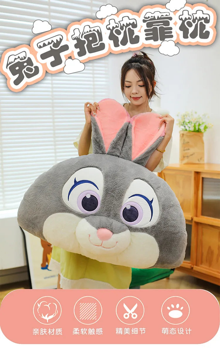 90x50cm Big Size Judith Laverne Hopps Anime Plush Stuffed Doll Zoo Tropolis Room Decorated Plushies Children Pillow Holiday Gift