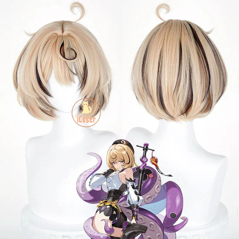 Zenless Zone Zero Yidhari Cosplay Costume Wig Uniform Hat Outfit Spook Shack Halloween Party for Women Girl Carnival Prop iCoser