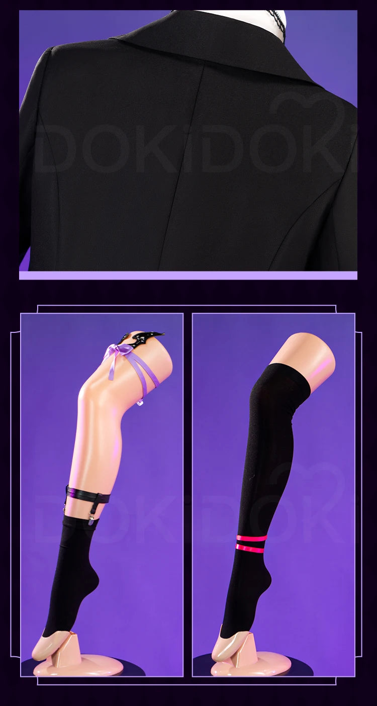 Fischl Cosplay Costume Game Genshin Impact DokiDoki-R Fischl School Uniform Cosplay Women Daily Costume