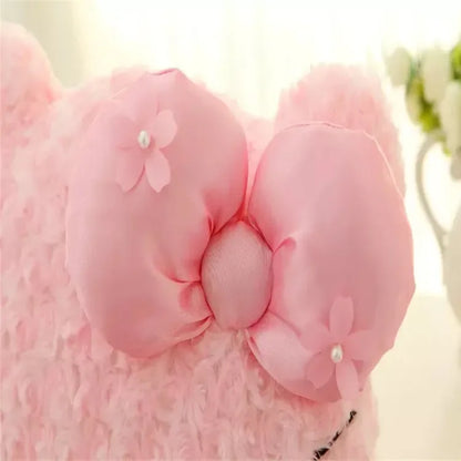 Aoger Kawaii Hello Kitty Rose Velvet Plush Melody Pillow Plushie Toy Soft Pillow Decorative Doll Bedding Kids Birthday Gift