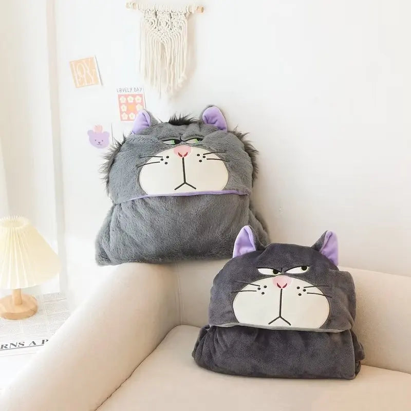 Cartoon Cute Lucifer Hooded Cloak Blanket Office Dormitory Autumn Winter Warm Animal Cloak Nap Blanket Practical Exquisite Gift