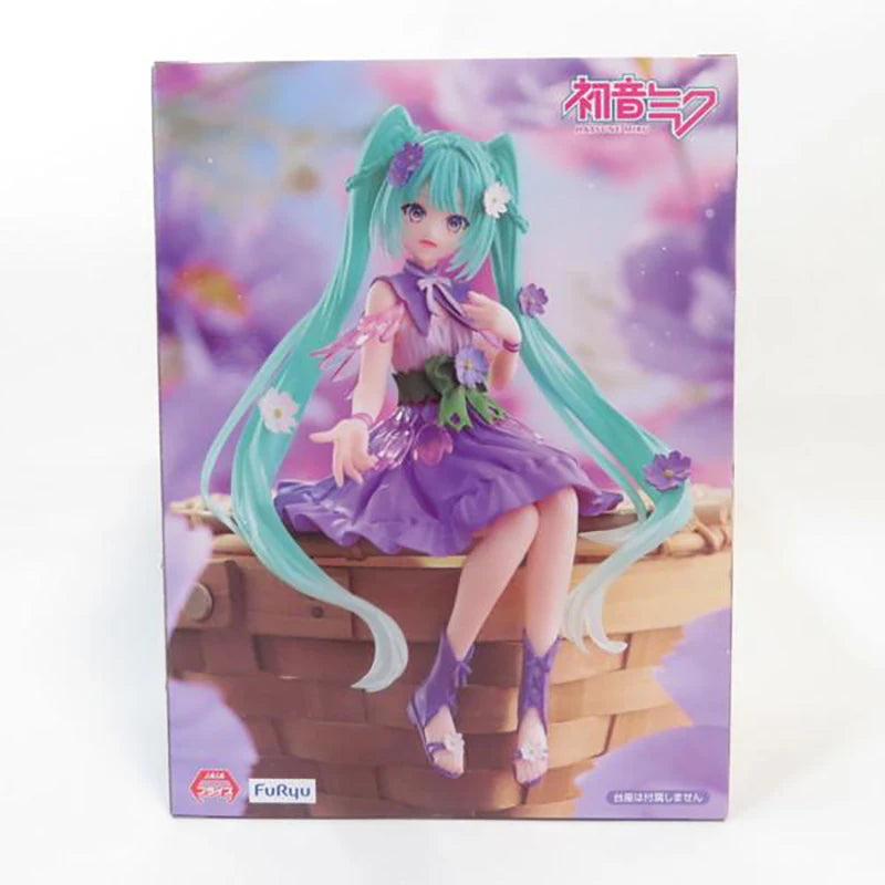 FuRyu Hatsune Miku Flower Fairy Purper Cosmos 14CM PVC Model