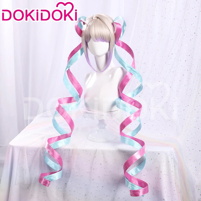 IN STOCK KAngel / Ame-chan Cospaly Wig Game NEEDY GIRL OVERDOSE Cosplay DokiDoki Halloween NEEDY GIRL OVERDOSE Cute Wig Free Cap