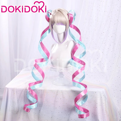 IN STOCK KAngel / Ame-chan Cospaly Wig Game NEEDY GIRL OVERDOSE Cosplay DokiDoki Halloween NEEDY GIRL OVERDOSE Cute Wig Free Cap