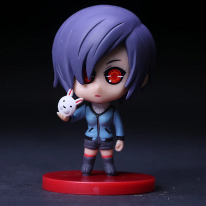 8CM Touka Kirishima Uta Kaneki ken Tsukiyama ShU Suit Figure Anime Tokyo Guru Mini Model Toy Gift Collection Ornaments PVC Dolls