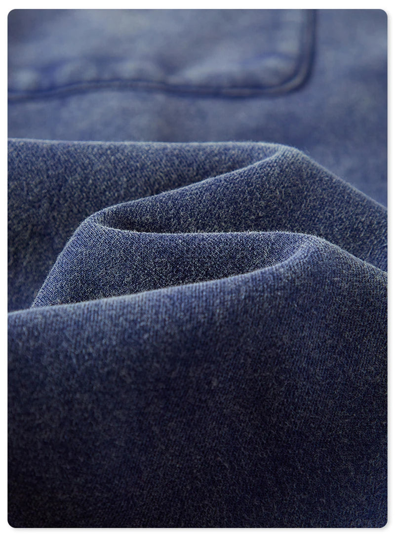 ZODF Winter Men Washed Thick Fleece 400gsm Loose Fit Joggers Sweatpants Streetwear HY0668