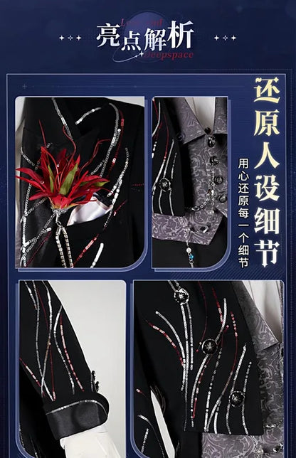 Love and Deepspace Rafayel Wedding Cosplay Costume Wig Suit Uniform Halloween Party for Women Men Carnival Game Outfit iCoser