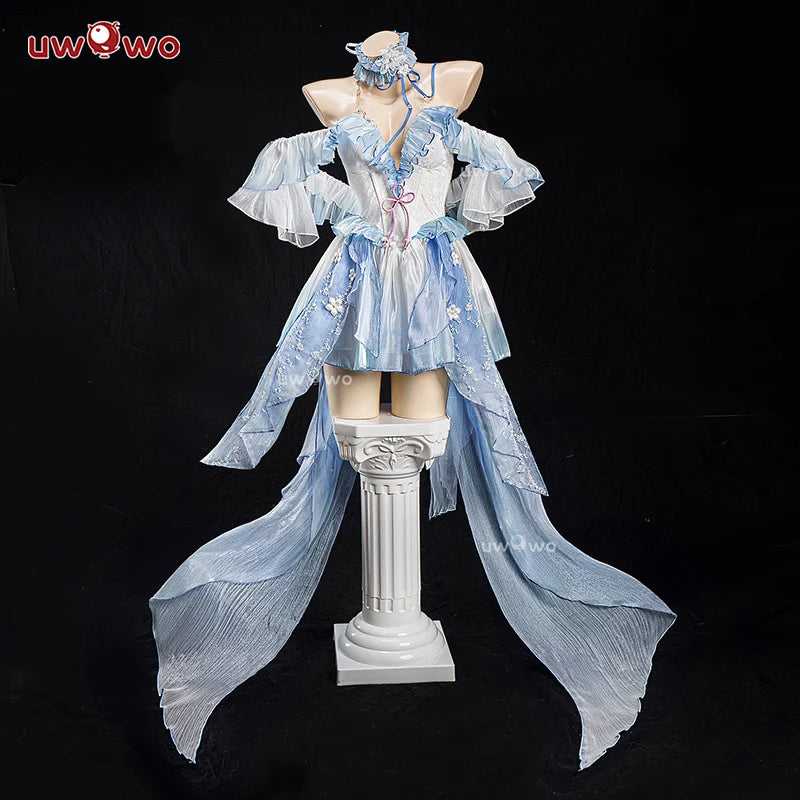 PRE SALE UWOWO Ayaka Cosplay Game Genshin Impact Fanart Ayaka Frost Waltz Cosplay Costume Halloween Costume