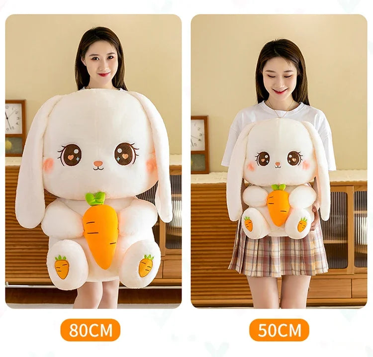 Radish Rabbit Doll Plush Toy Cute Doll Soft Stuffed Animal Sleeping Pillow Cushion Christmas Gifts for Kids and Girls