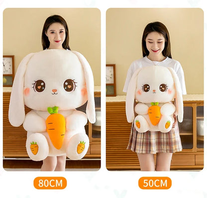 Radish Rabbit Doll Plush Toy Cute Doll Soft Stuffed Animal Sleeping Pillow Cushion Christmas Gifts for Kids and Girls