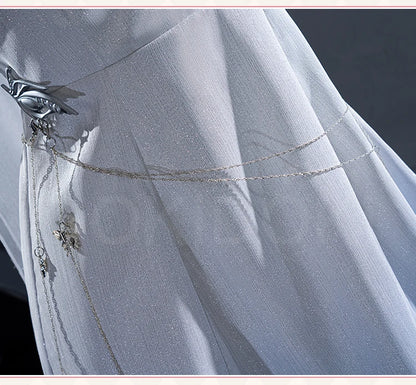 IN STOCK Cloudscape Calm Hunter MC Cosplay Game Love and Deepspace【S-2XL】DokiDoki-N Women White Dress Plus Size