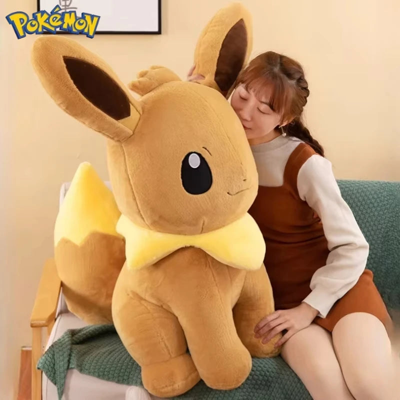 40/50/70CM Big Size Pokémon Eeveelutions Plushies Anime Stuffed Toy Cartoon Comfortable Soft Doll Ornament Bolster Gift for Kid