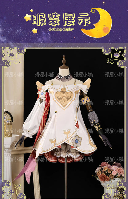 iCoser Honkai Star Rail Tribbie Cosplay Costume Wig Dress Uniform Headwear Wings Halloween Party for Women Girls Props Carnival