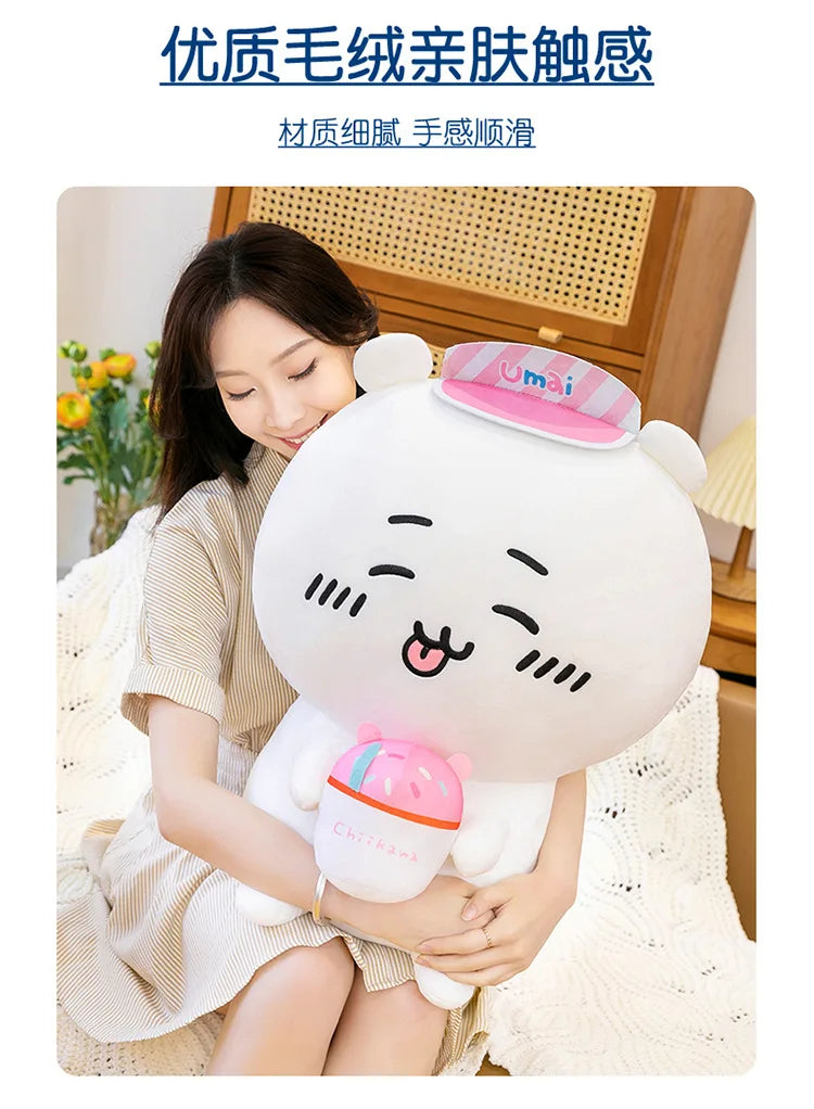 45/55/65cm Big Size Chiiwanime Plush Stuffed Doll Kawaii Room Decoration Hachiware Plushies Pillow Ornaments Holiday Gifts