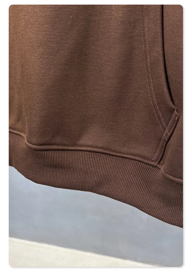 ZODF Fashion Winter Fake 2-Piece 340gsm Fleece Hoodies For Men Unisex High Street Camouflage Sleeve Hooded Pullovers HY1153