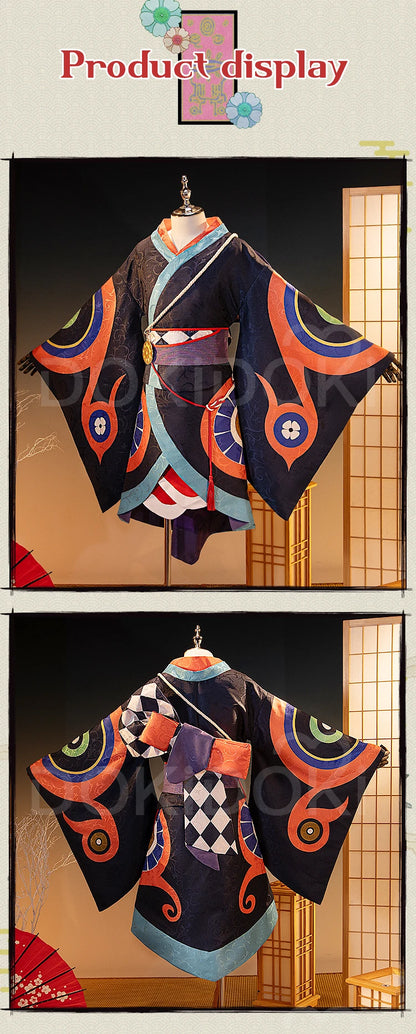 IN STOCK Kusuriuri Cosplay Costume Anime Mononoke【S-3XL】DokiDoki-R Men Kimono Costume Kusuriuri Cosplay Halloween