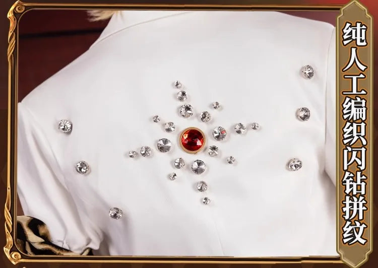 Identity V Prospector Cosplay Costume Norton Campbell Uniform Hat Gambler in The Spotlight Halloween for Women Men Carnival Prop