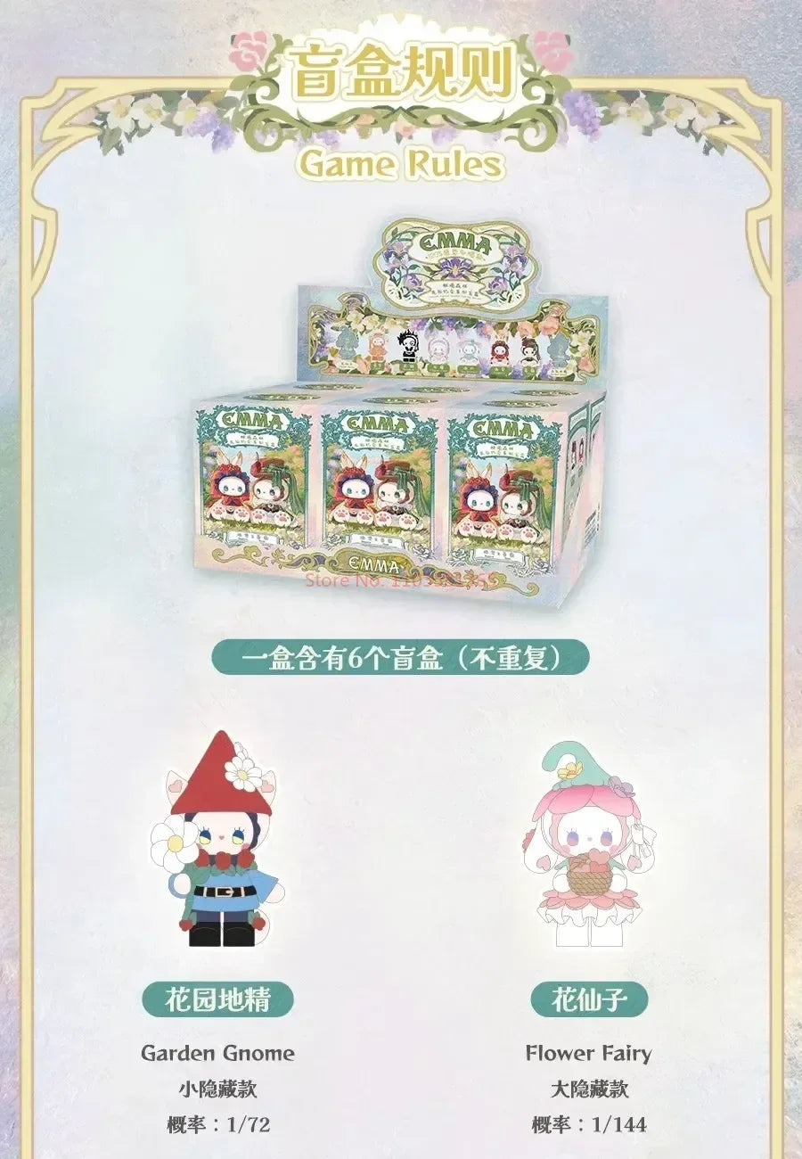 Emma Secret Forest Garden Dating Series Blind Box Toys Kawaii Anime Figure Mystery Box Model Toys Ornament Girls Surprise Gift