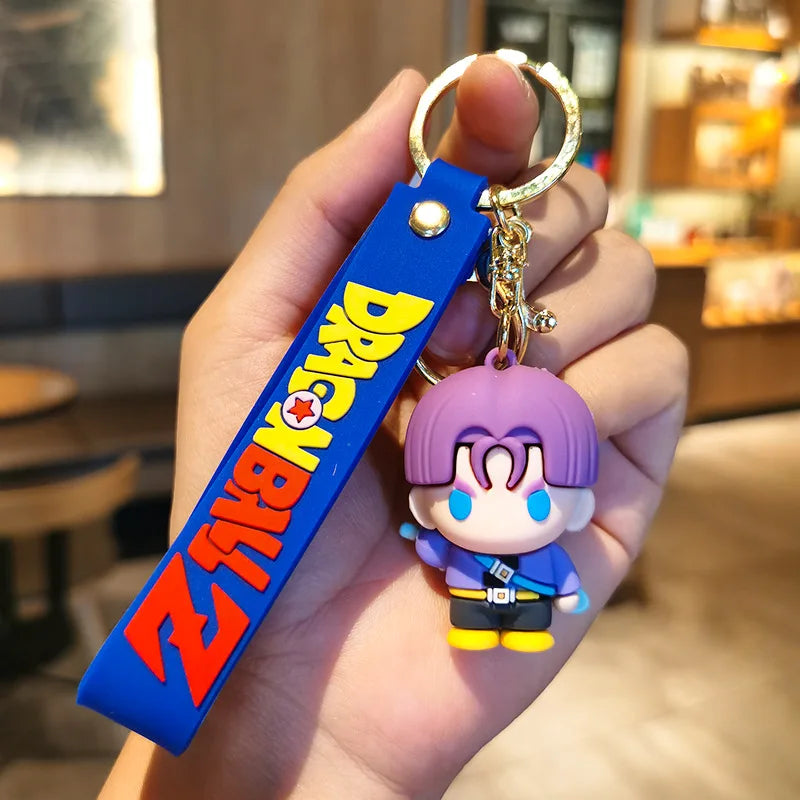 New Anime Dragon Ball Key Chain Z Super Saiyan Son Goku Bulma Broly Piccolo Majin Buu Series Bag Pendant Keyring Kids Toys Gifts