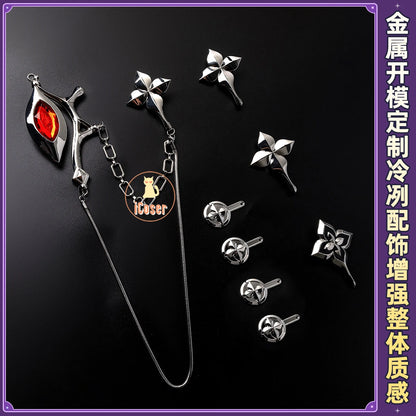 Honkai Star Rail Evernight March 7th Cosplay Costume Dress Headwear Mysterious Foreign Guest Halloween Party for Women iCoser