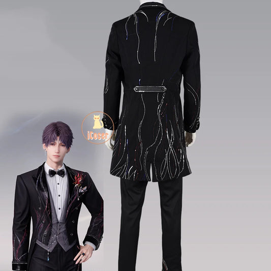 Love and Deepspace Rafayel Wedding Cosplay Costume Wig Suit Uniform Halloween Party for Women Men Carnival Game Outfit iCoser