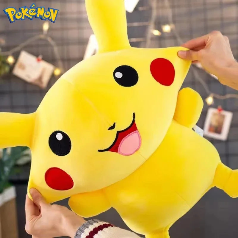 25/45/55/65CM Pokemon Pikachu Plush Doll Japanese Cartoon Animal Stuffed Children's Pikachu  Ornament Cushion Plushies Gift