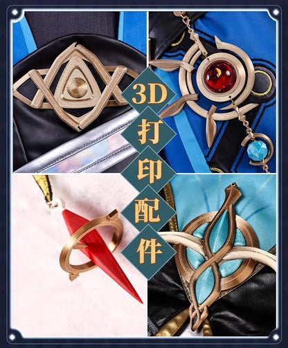 Honkai Star Rail Anaxa Cosplay Costume Wig Uniform Outfit Anaxagoras Grove of Epiphany Amphoreus Carnival Halloween Women Men