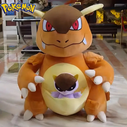 60CM Pokemon Kangaskhan Plush Cartoon Anime Plushies Soft Doll Pillow Kawaii Stuffed Plushies Ornament Giving Gifts To Children