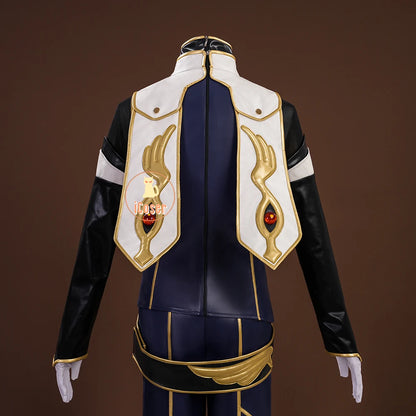 Anime Code Geass Suzaku Kururugi Cosplay Costume Wig Knight of Zero Uniform Long Cloak Halloween Party Women Men Props iCoser